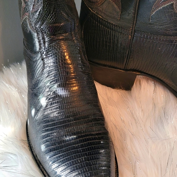 Genuine Lizard Cowboy Boots - Picture 7 of 12